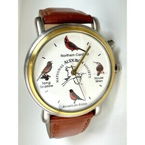 National Audubon Society Authentic Singing Bird Watch/Bird Sounds /Needs Battery